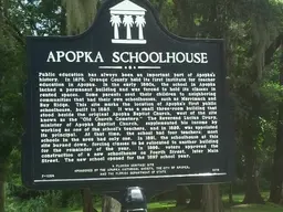 Apopka Schoolhouse Plaque