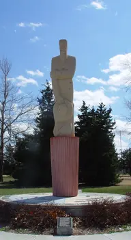 Mennonite Settler statue