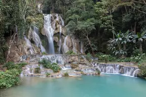 Kuang Si Large Waterfall