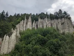 Erdpyramiden im Gasterergraben - Piramidi di terra nella gola del Rio Castro