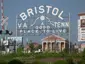 Bristol Virginia-Tennessee Slogan Sign Bristol Virginia-Tennessee Slogan Sign