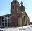 Front portico and towers of the former St Augustine's of Canterbury RC Church