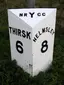 Milestone, top of Sutton Bank Milestone, top of Sutton Bank