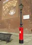 Pillar Box Surmounted By Gas Lamp Adjacent To Number 31 Pillar Box Surmounted By Gas Lamp Adjacent To Number 31