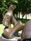 Three-piece reclining figure, draped