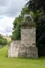 Pier at south east corner of forecourt garden