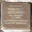 Stolperstein dedicato a Margarete Wittkowsky
