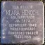 Stolperstein dedicated to Klara Henoch
