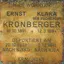 Stein der Erinnerung für Ernst und Klara Kronberger