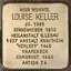 Stolperstein dedicato a Louise Keller