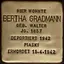 Bertha Gradmann geb. Walter