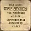 Sofie Siegbert geb. Aufhäuser Sofie Siegbert geb. Aufhäuser