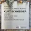 Gedenktafel für Kurt Schneider