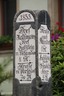 Signpost stone Rathmannsdorf
