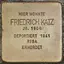 Stolperstein dedicato a Friedrich Katz
