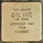 Stolperstein dedicato a Emil Katz