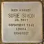 Stolperstein dedicato a Sofie Simon