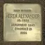Stolperstein dedicato a Herta Alexander