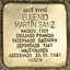 Stolperstein dedicated to Eugenio Martín Sanz
