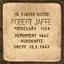 Stolperstein dedicated to Robert Jaffe