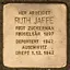 Stolperstein dedicated to Ruth Jaffe