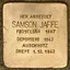 Stolperstein dedicated to Samson Jaffe
