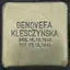 Stolperstein für Genovefa Klesczynska
