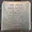 Stolperstein en memoria de Max Moses Stolperstein en memoria de Max Moses
