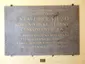 Plaque to founding congress of Czechoslovak Communist Party
