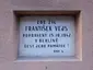 Plaque to František Vejs