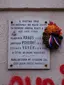Plaque to victims of the Prague Uprising in Kodaňská street