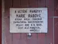Plaque to Marie Rábová