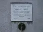 Plaque to Rudolf Karel