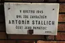 Plaque of Antonín Stallich