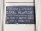 Plaque to Karel Hlaváček Plaque to Karel Hlaváček