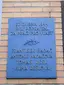 Plaque to WWII victims in Thomayer's Hospital‎