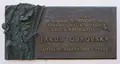 Plaque of Jakub Obrovský