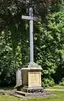 Central cross at the German Evangelical Cemetery in Strašnice