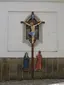 Wayside cross near basilica tower, Třebíč