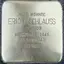 Stolperstein à la mémoire de Erich Schlauß Stolperstein à la mémoire de Erich Schlauß