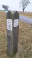 Signpost stone Hohburkersdorf