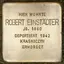 Stolperstein voor Robert Einstädter Stolperstein voor Robert Einstädter