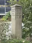 Signpost stone in Königstein (Saxon Switzerland)
