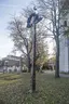 Dřevěný kříž u kostela Dřevěný kříž u kostela