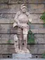 Statue of a knight in the Artist garden in Nusle (1)