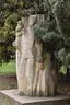 Statue of parents with children