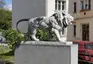 Statue of lion in Železničářů street Statue of lion in Železničářů street
