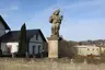 Statue of John of Nepomuk on the stone bridge in Hejnice