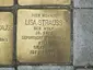 Stolperstein em memória de Lisa Strauss
