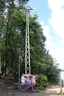 Westlicher Oberleitungsmast der Strausseefähre